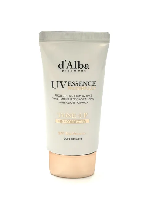 D'ALBA - UV Essence Waterfull Tone-Up Pink Correcting Sun Cream SPF 50+ PA++++